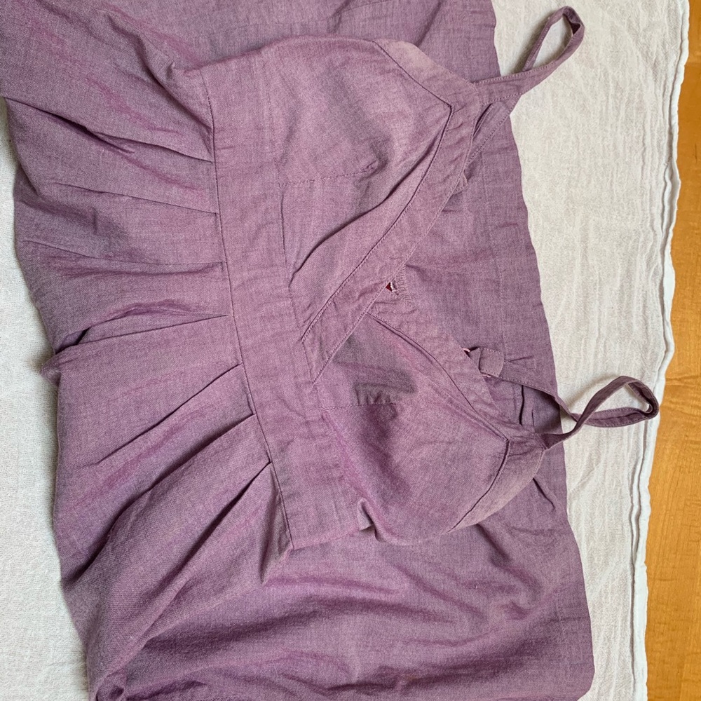 Women’s grape twill sundress
